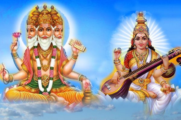 BRAHMA Y SARASWATI