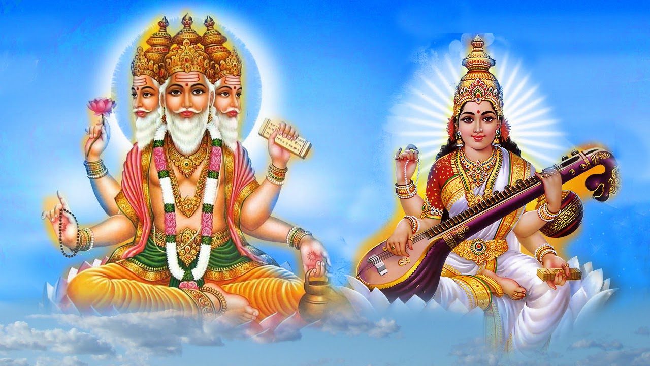 BRAHMA Y SARASWATI